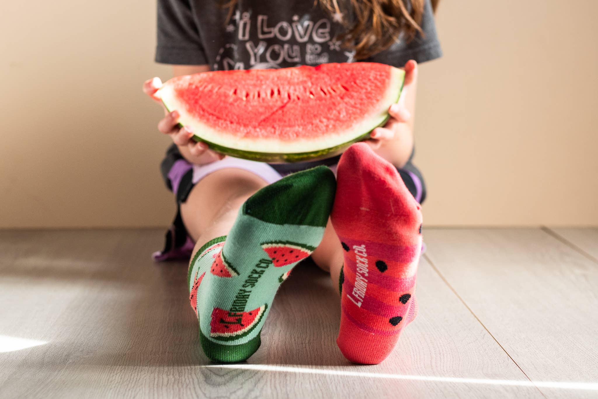 Friday Sock Co. - Chaussettes pastèque pour enfant: Petit (Âge 1-3)