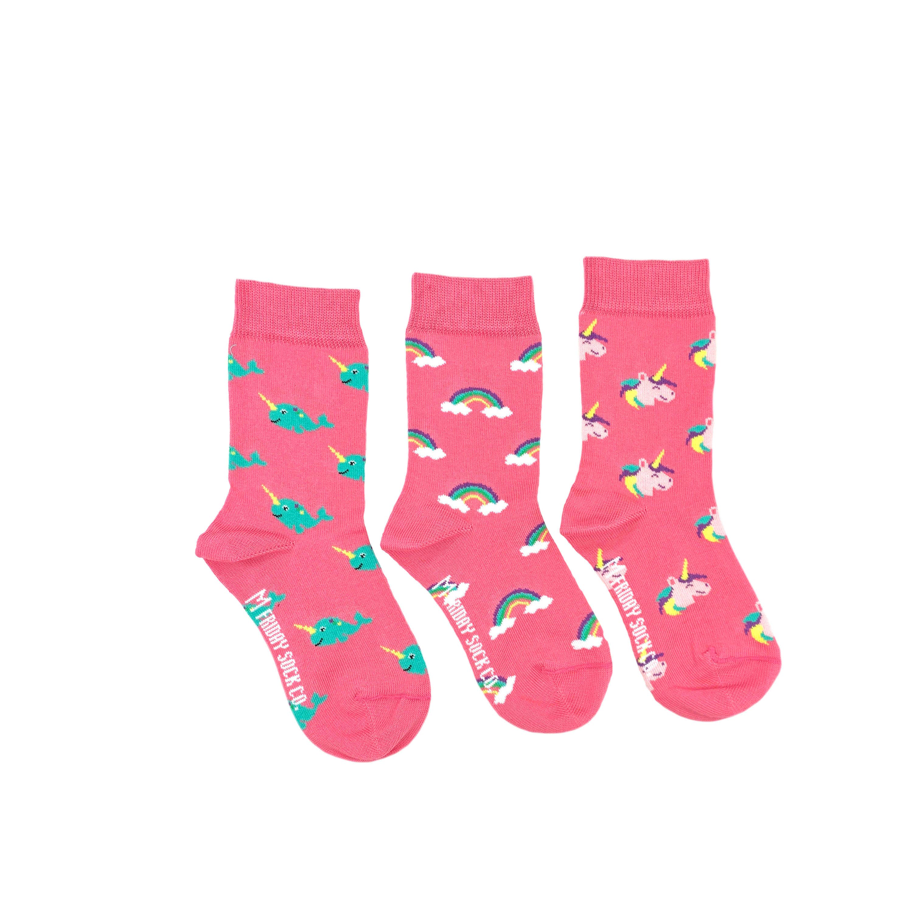 Friday Sock Co. - Chaussettes pour enfants | Licorne et narval