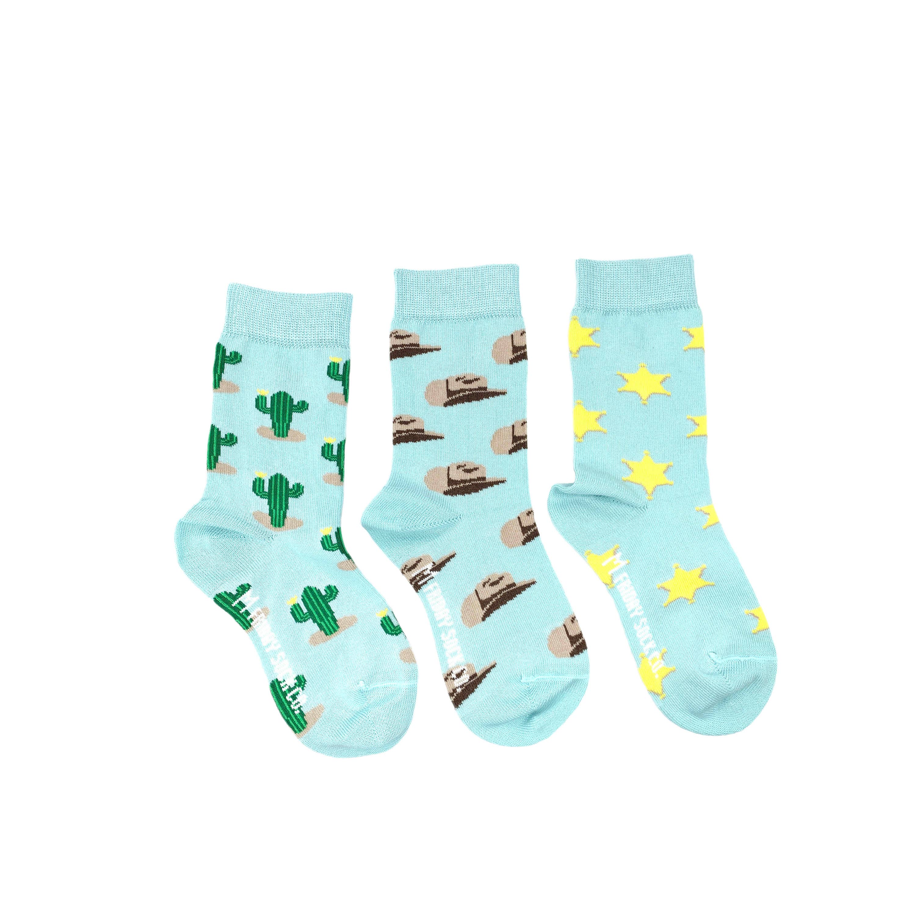 Friday Sock Co. - Chaussettes pour enfants | Western - XS (Age 1-2) with grip bottom