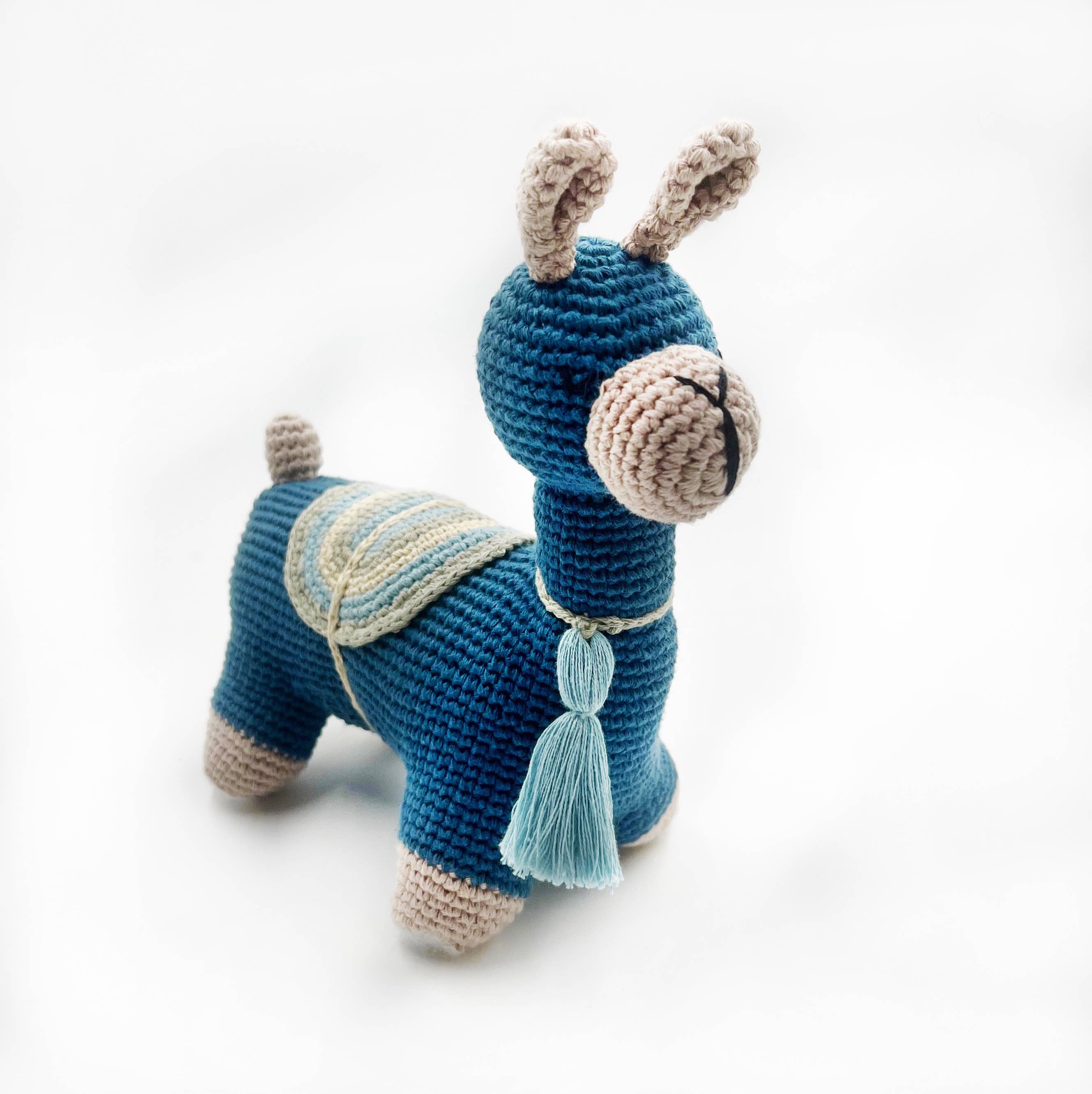 Jouet pour enfants en forme de lama en coton bio