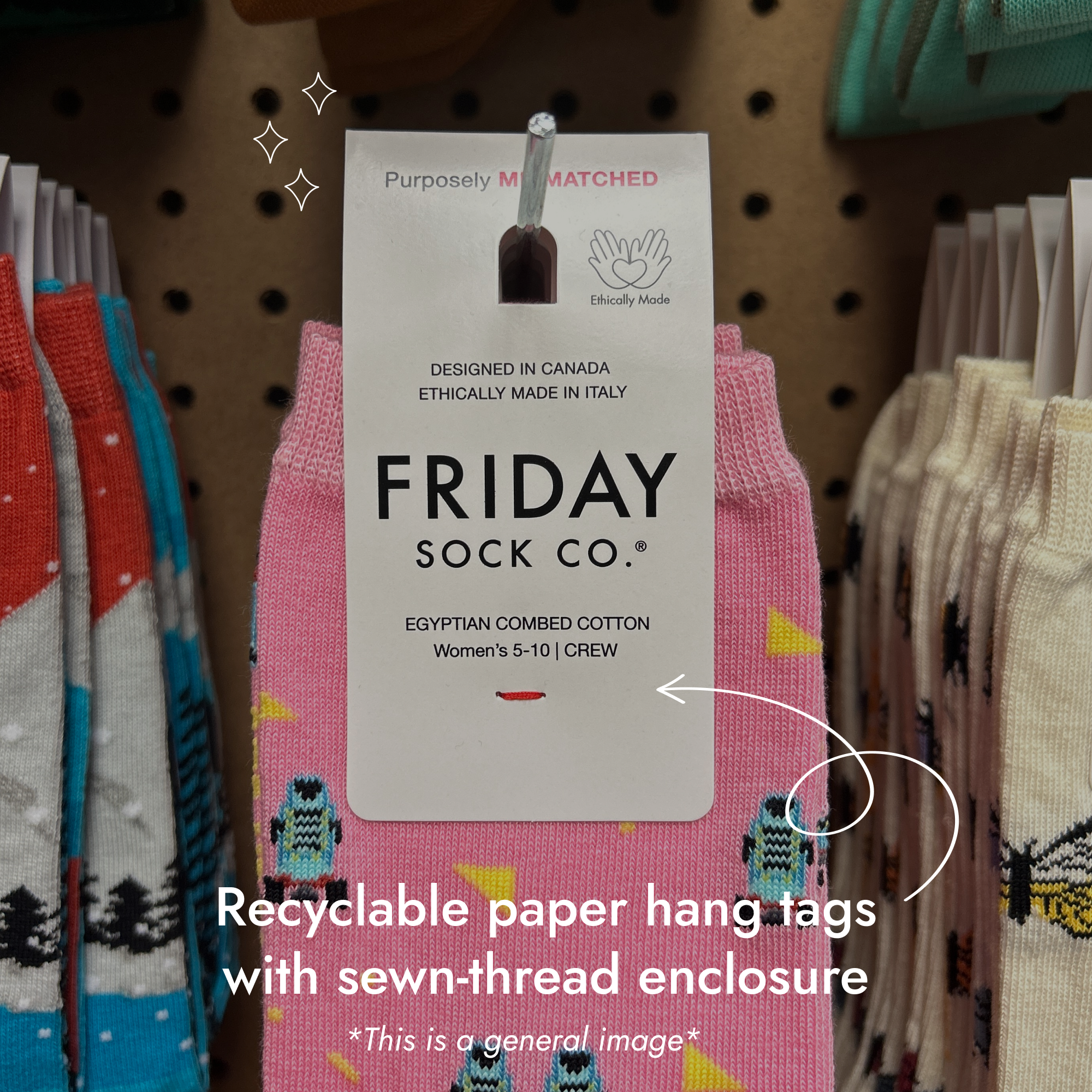 Friday Sock Co. -Chaussettes pour femmes - Popsicle