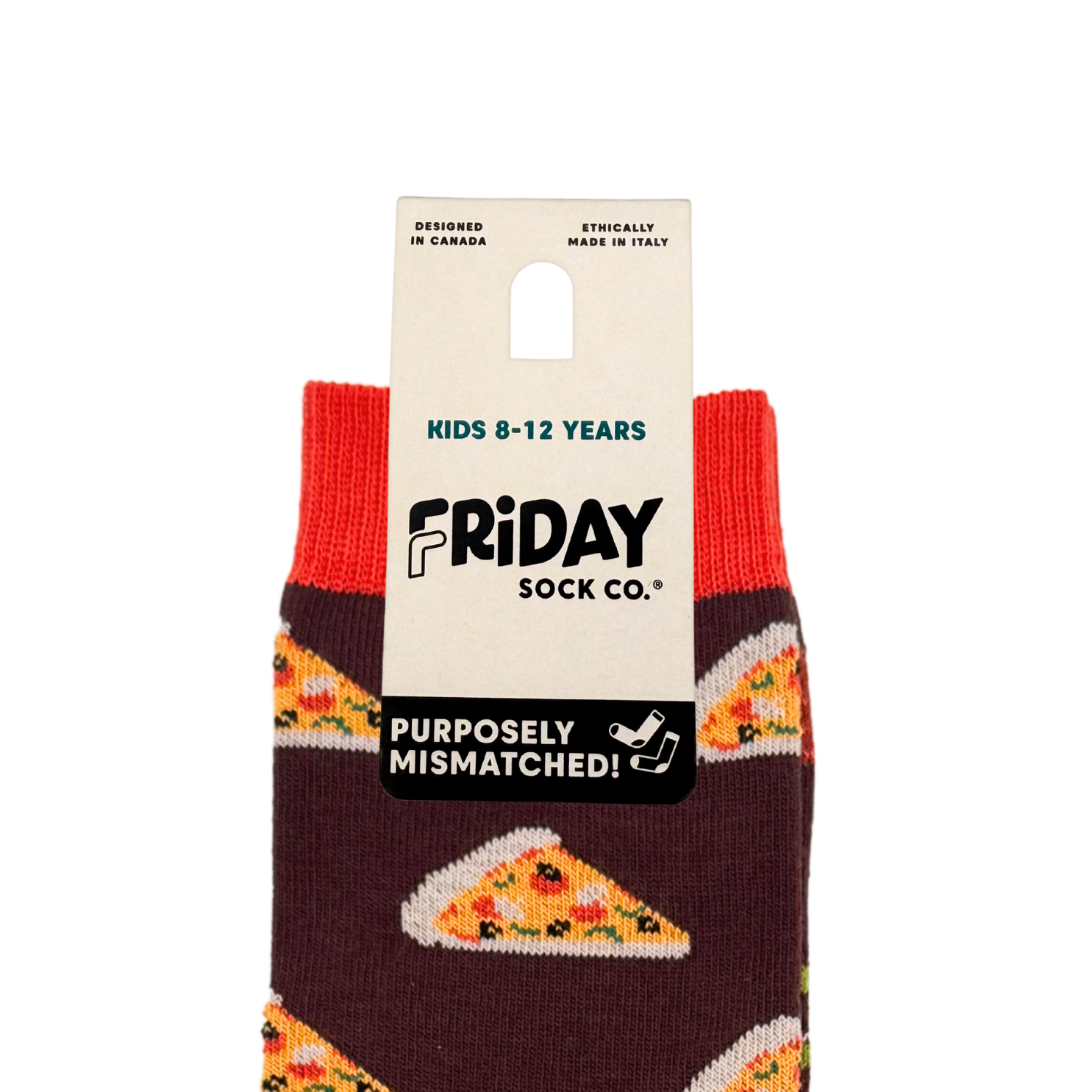 Friday Sock Co. - Chaussettes Pizza pour Enfants