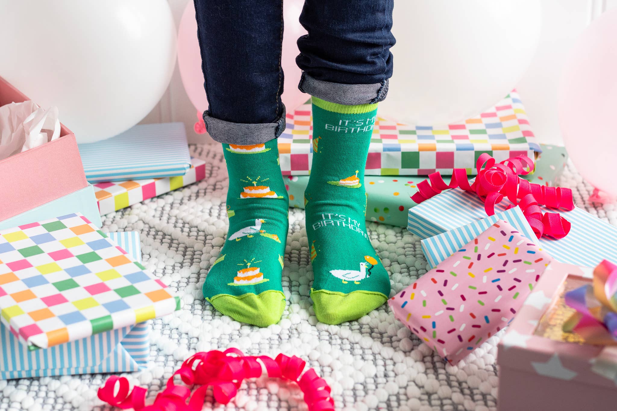 Friday Sock Co. - Chaussettes d'anniversaire pour enfant