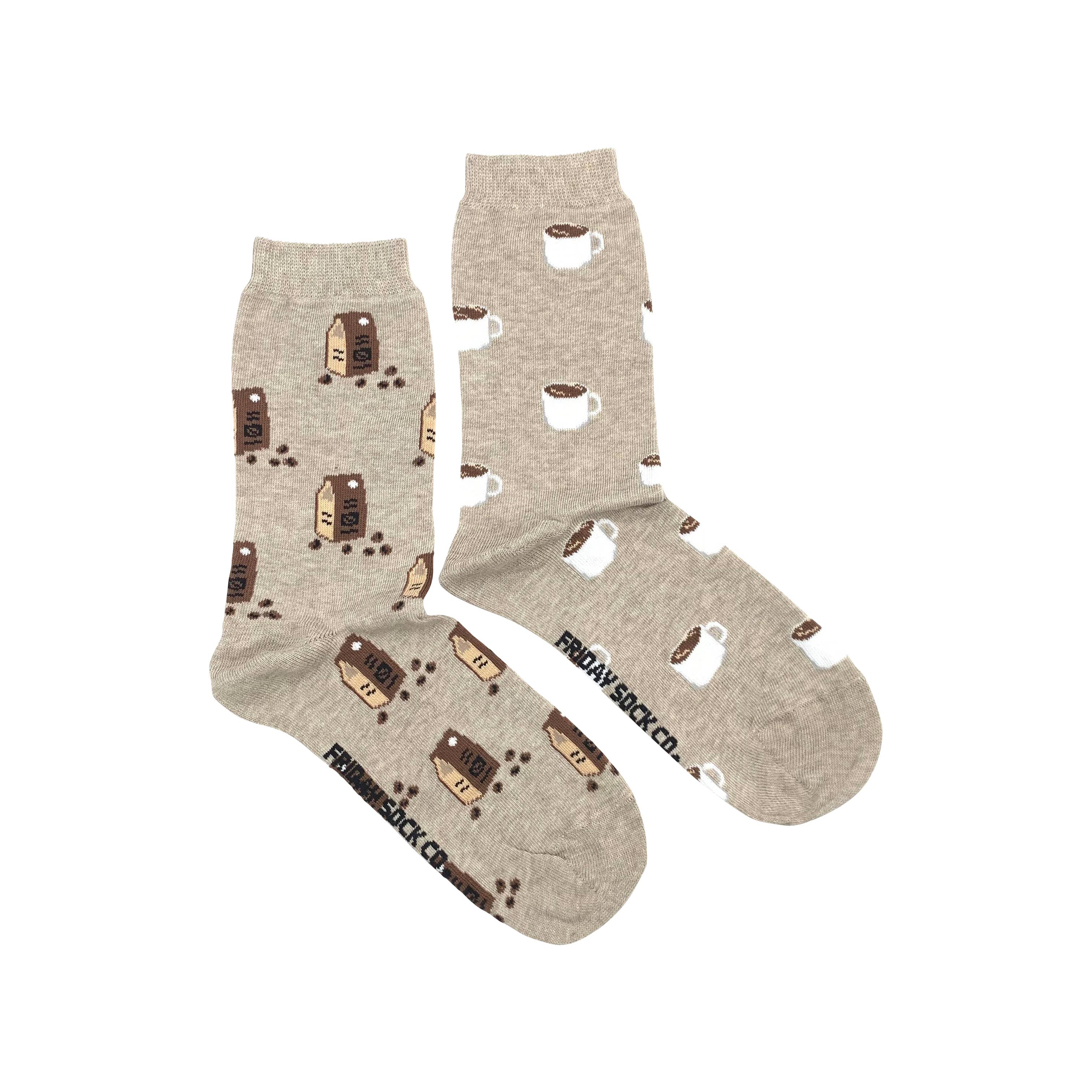 Friday Sock Co. - Chaussettes pour femmes | Coffee Bag & Mug | Mismatched Socks