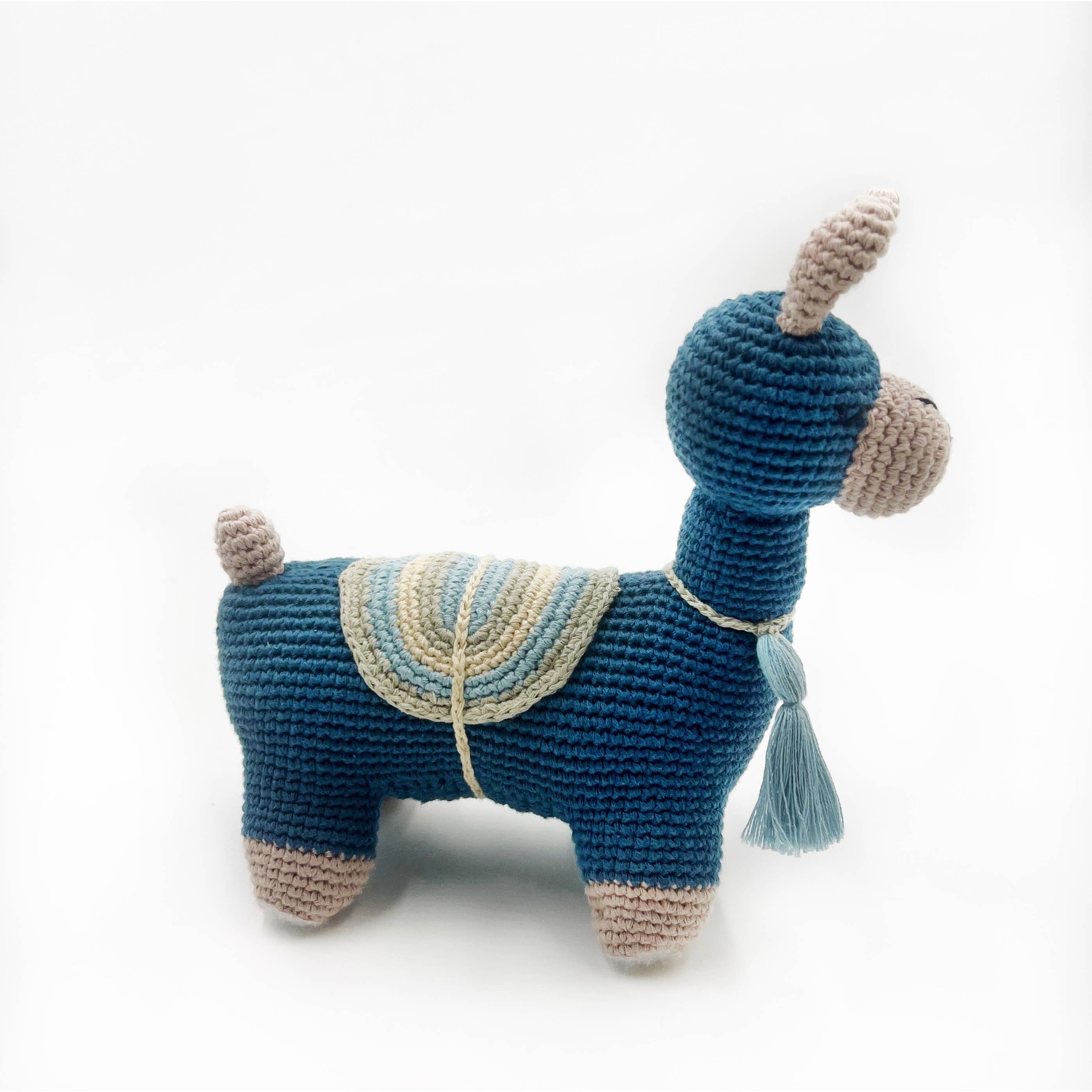 Jouet pour enfants en forme de lama en coton bio