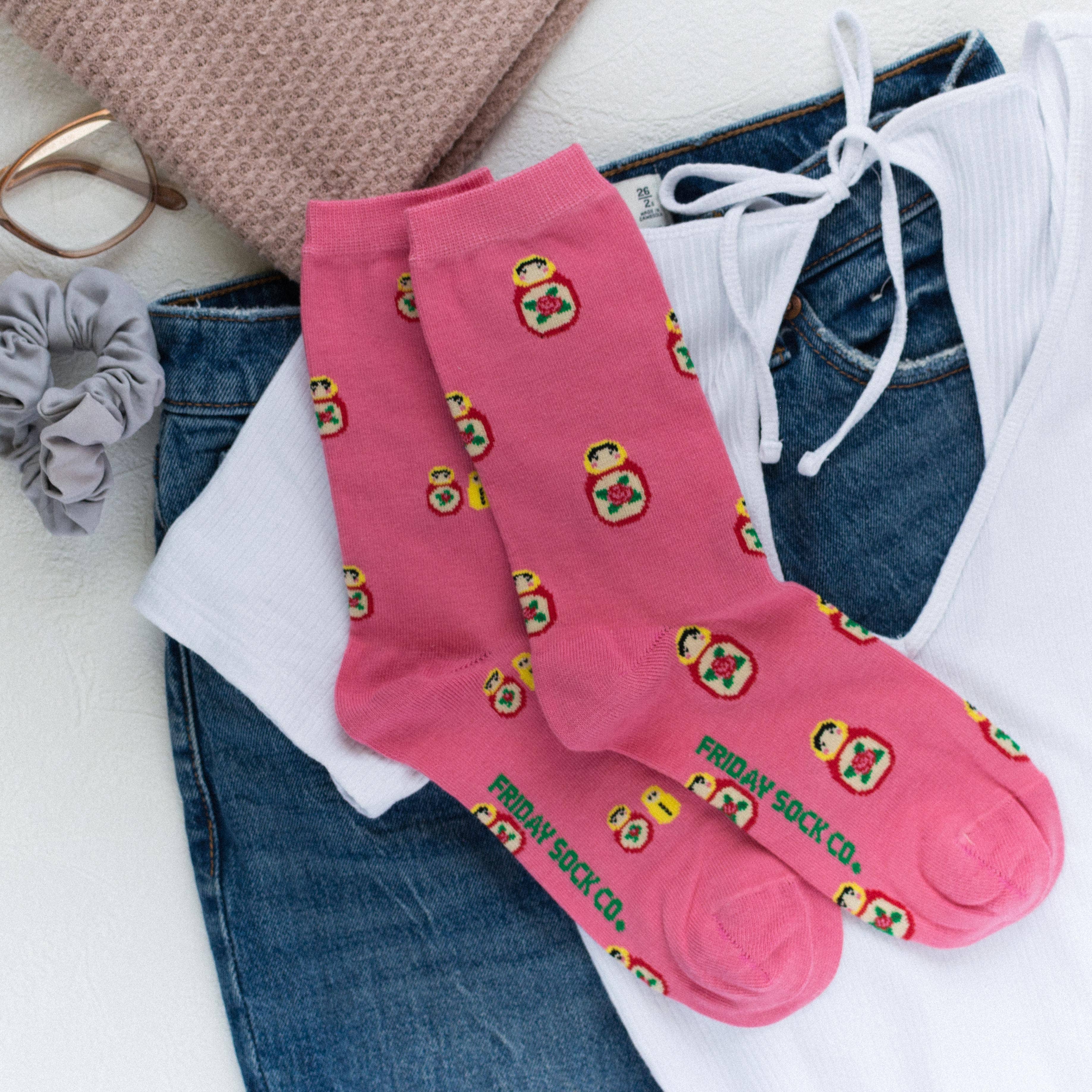 Friday Sock Co. - Chaussettes pour femmes - Poupées Russes