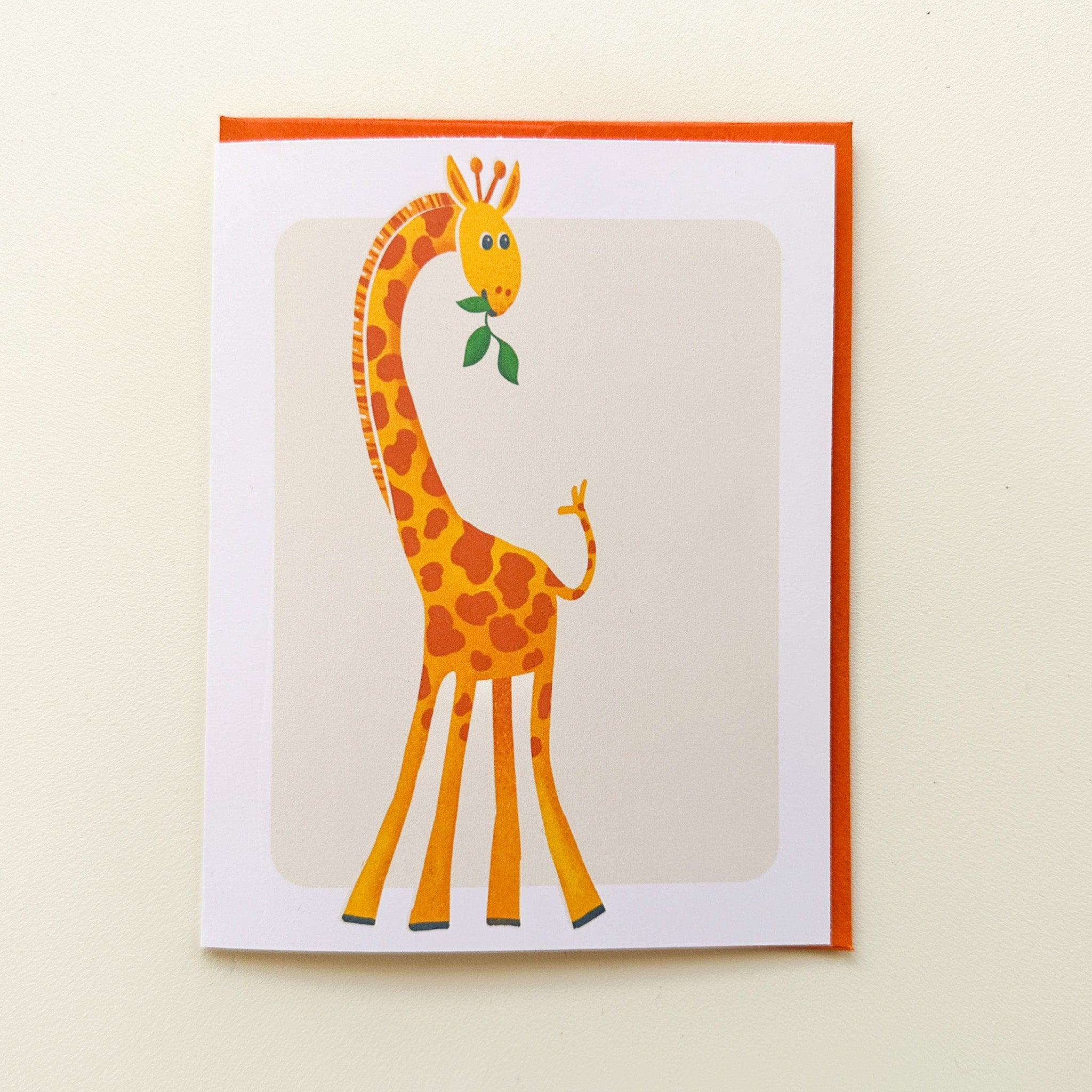 Carte de voeux - La giraffe
