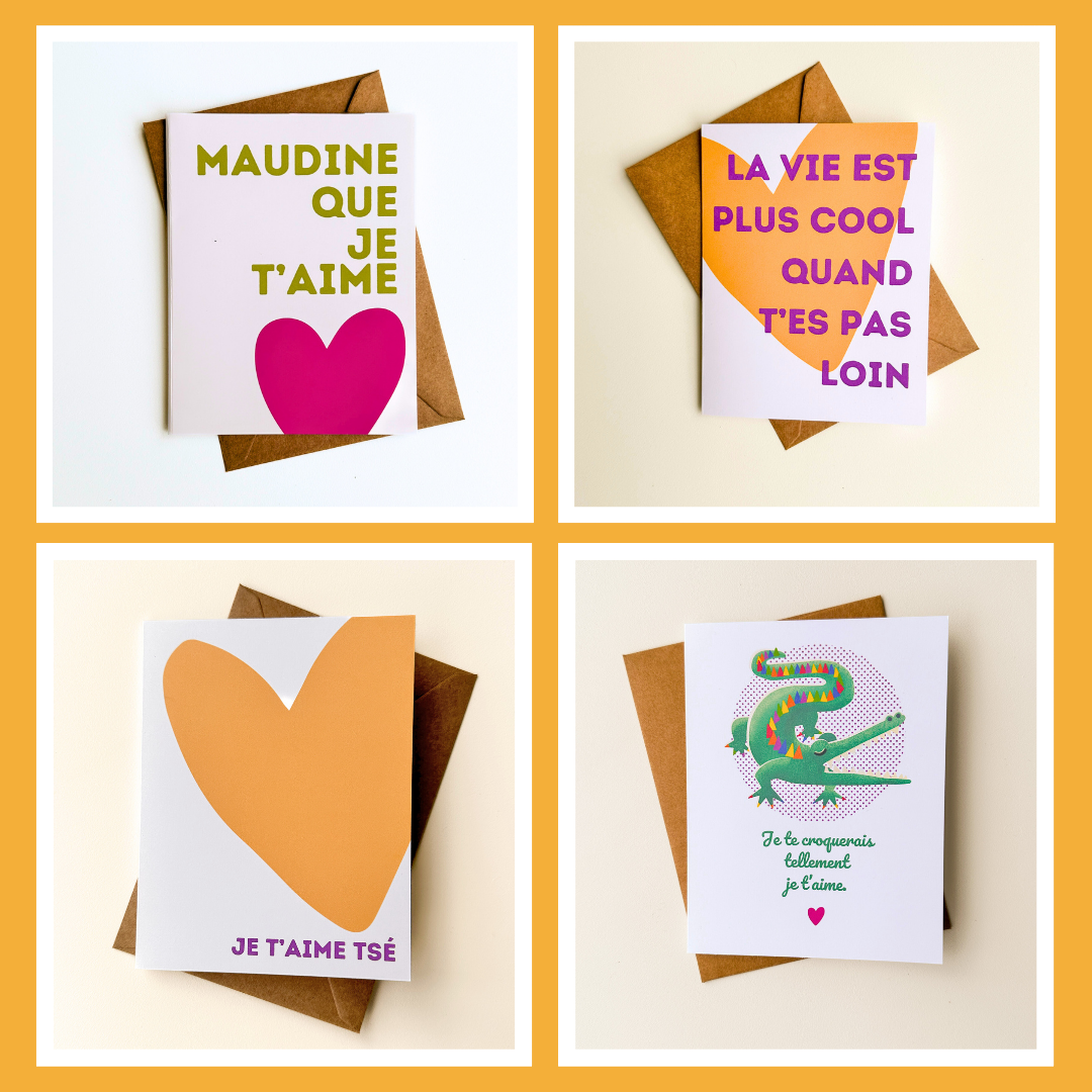 The greeting card kit that says I love you