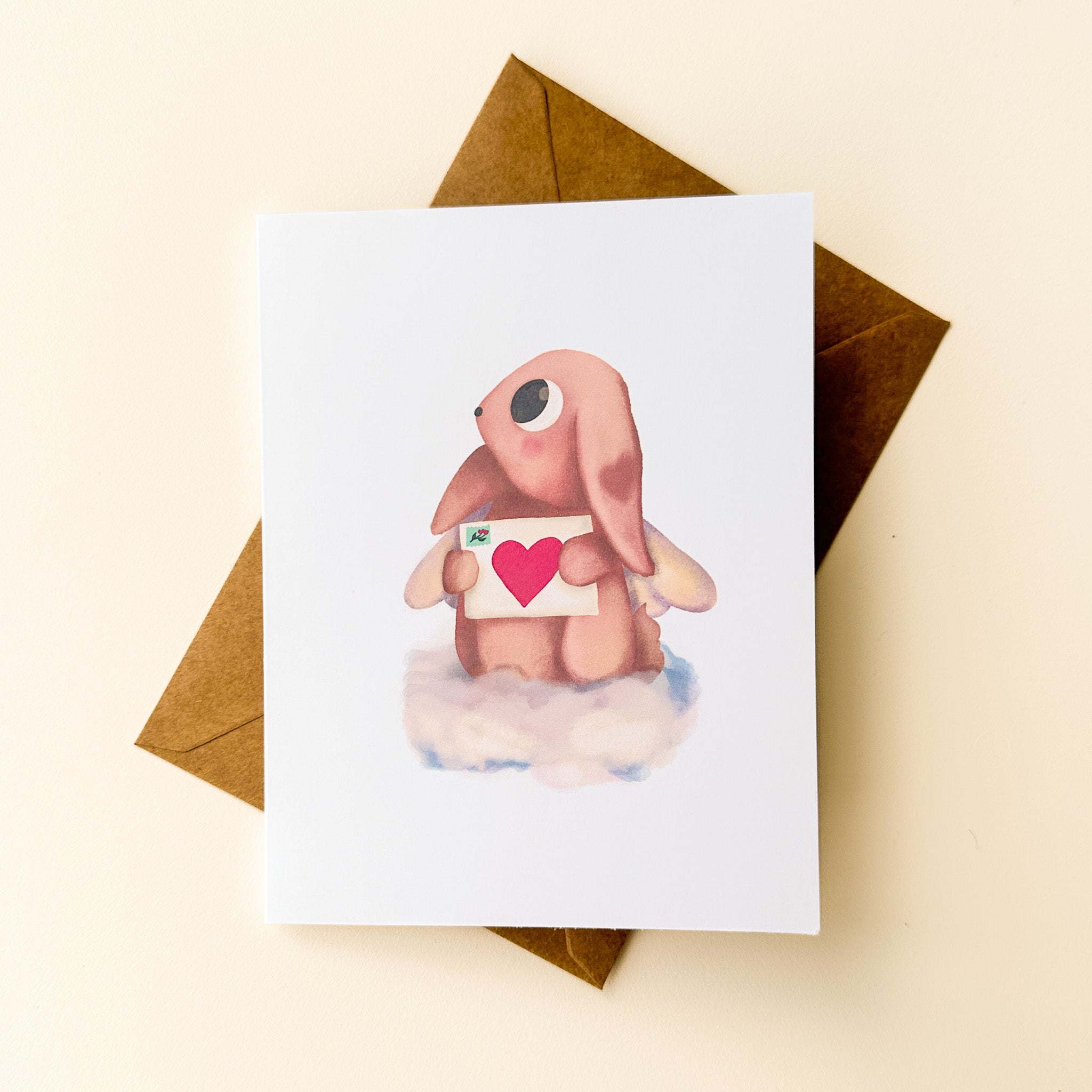 Carte de voeux - St-Valentin- lettre d'amour