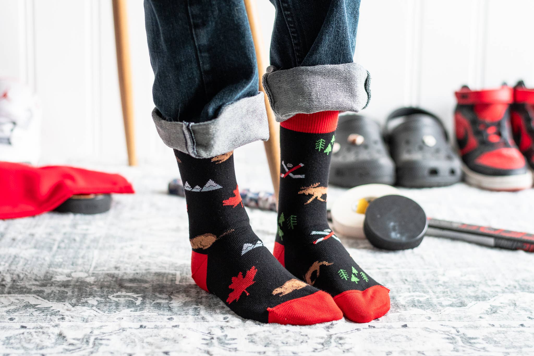 Friday Sock Co. - Chaussettes à icônes Canada pour enfants