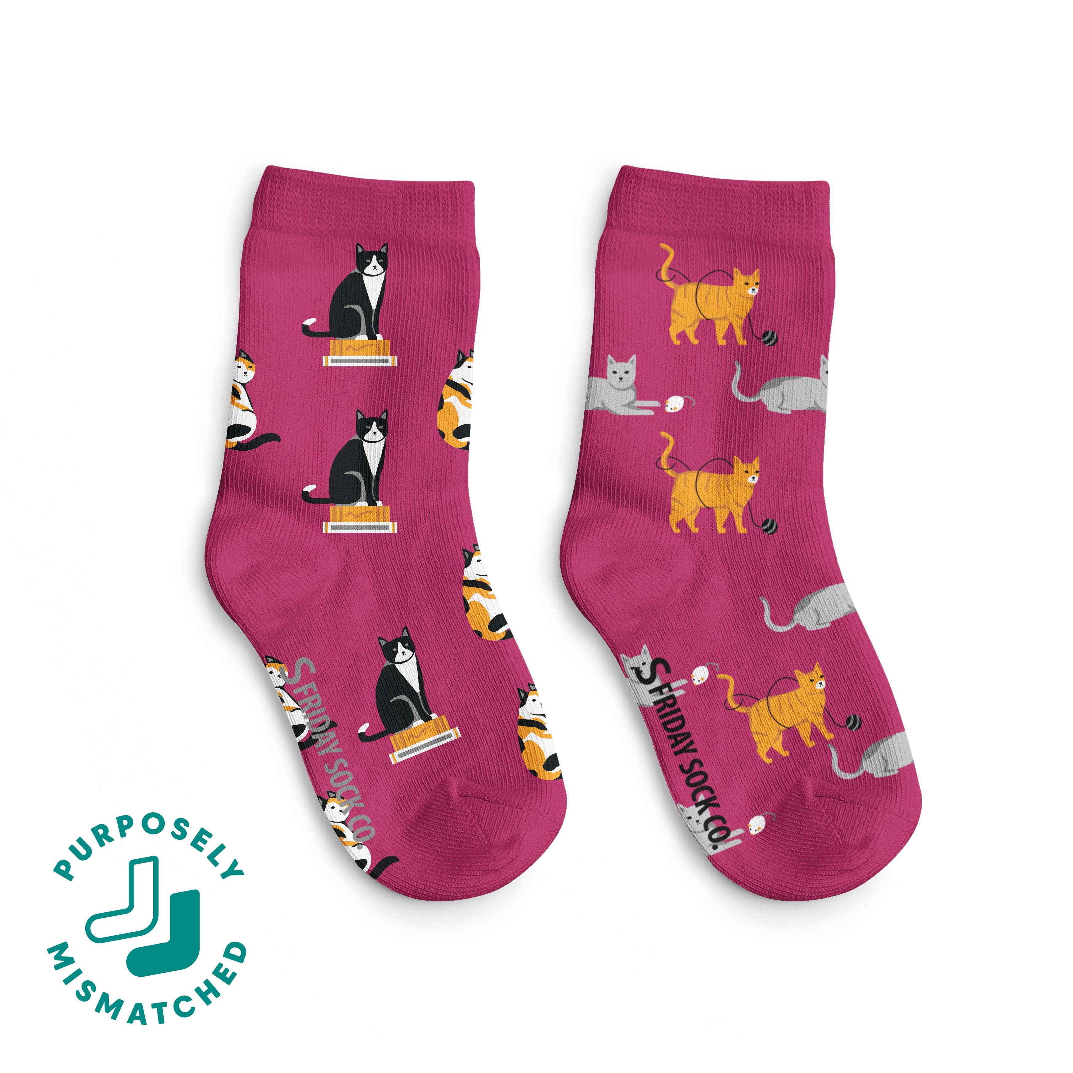 Friday Sock Co. - Chaussettes pour enfants - les chats