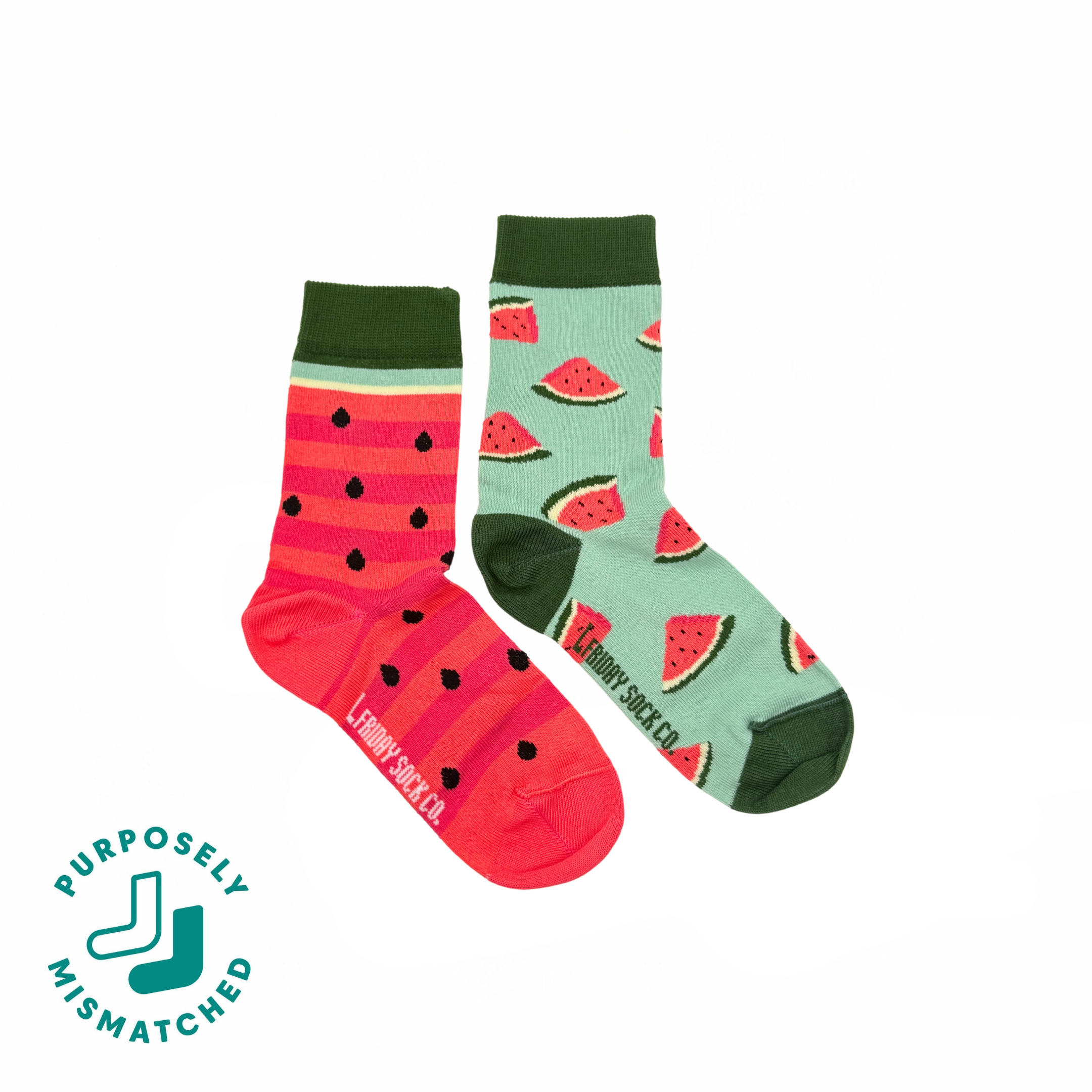 Friday Sock Co. - Chaussettes pastèque pour enfant: Petit (Âge 1-3)