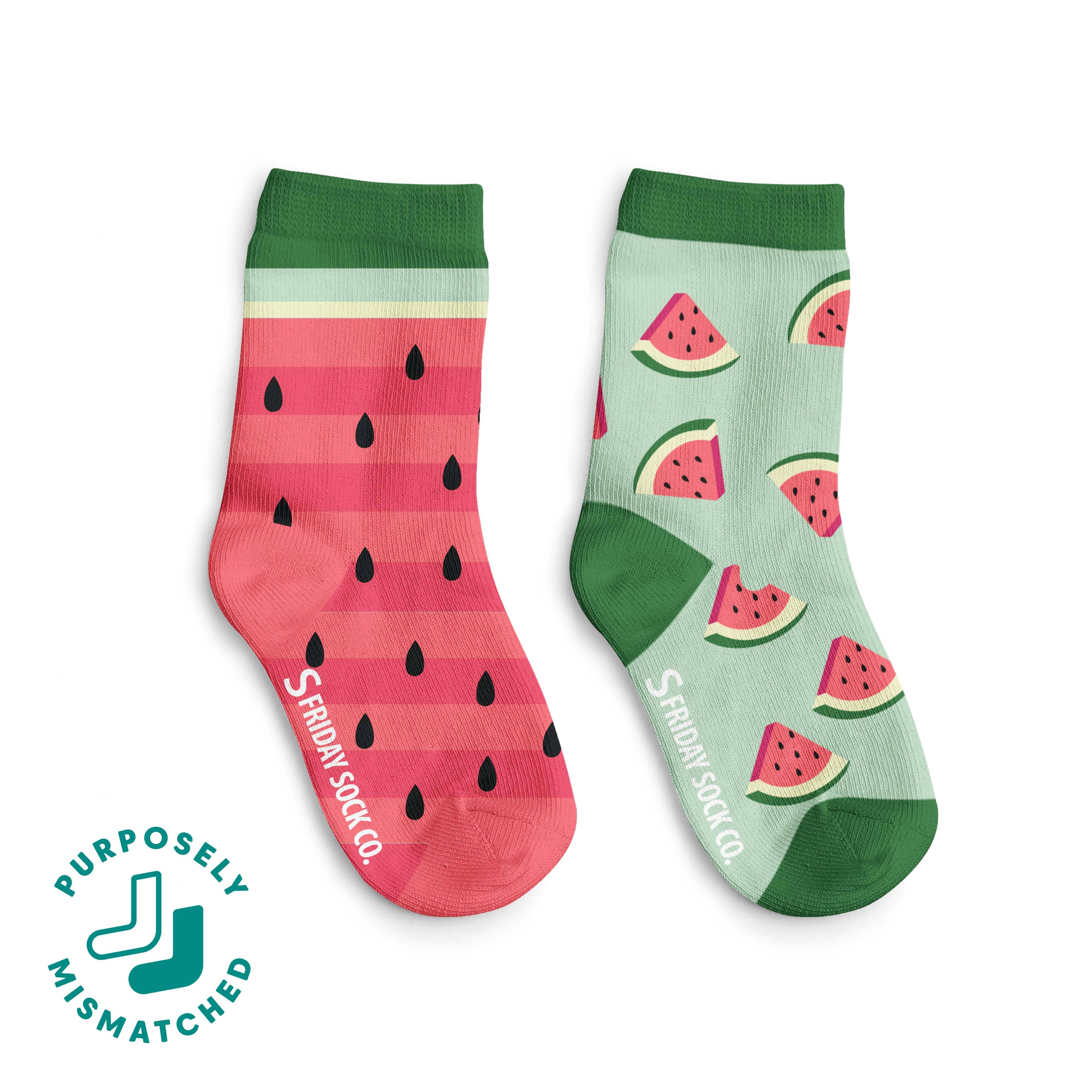 Friday Sock Co. - Chaussettes pour enfants - melon d'eau