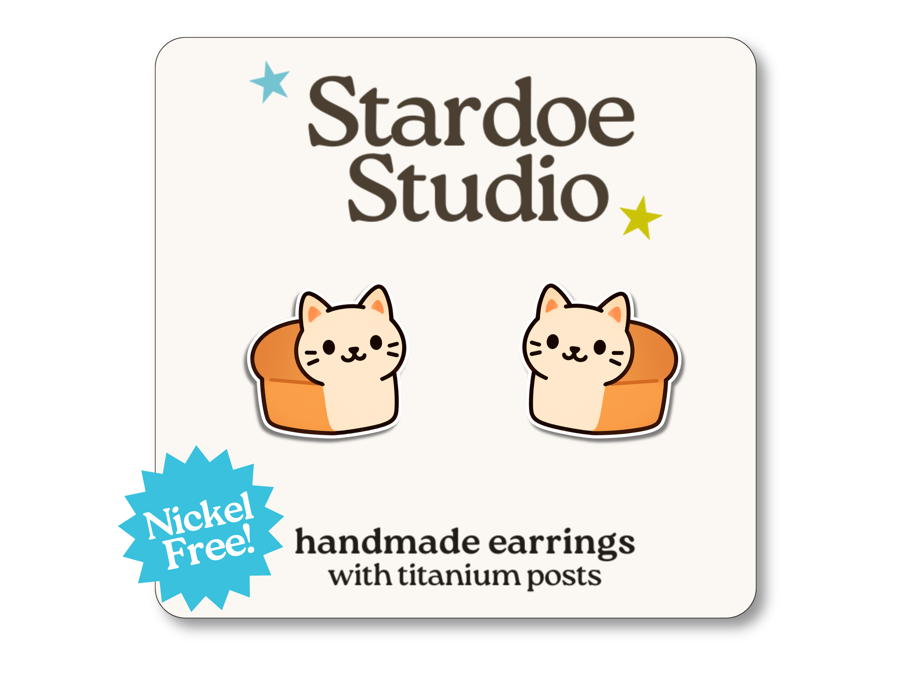 Stardoe Studio - Boucles d'oreilles Cat Loaf