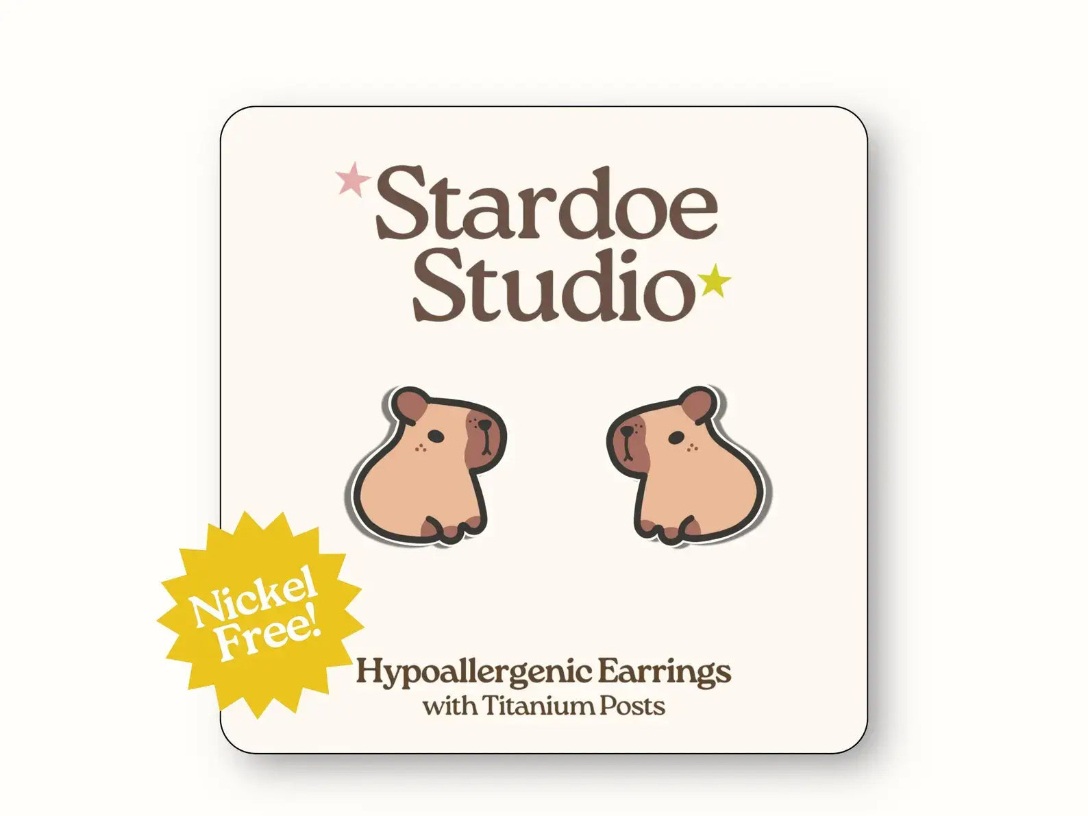 Stardoe Studio - Boucles d'oreilles Capybara