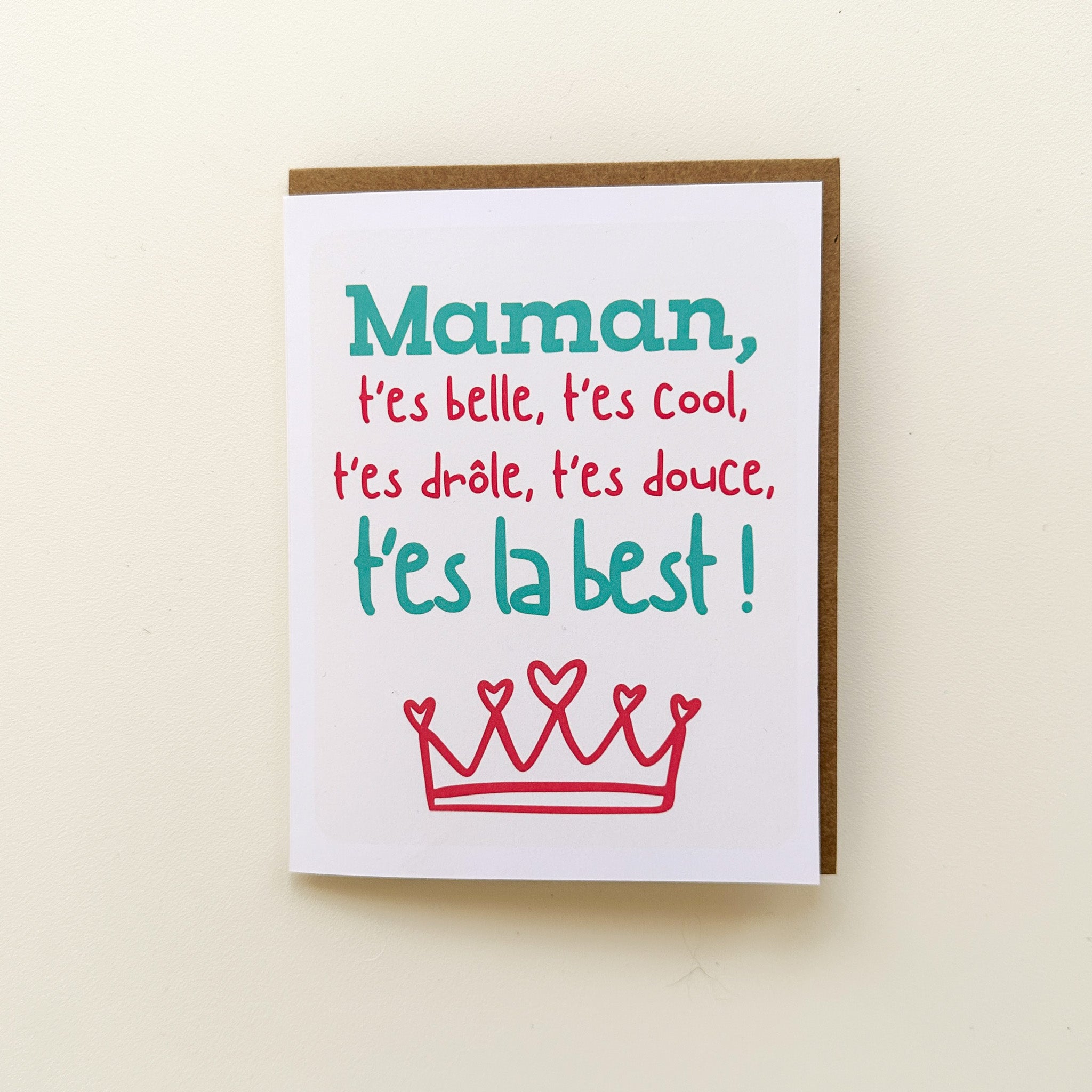 Greeting card - Mom, you're the best.