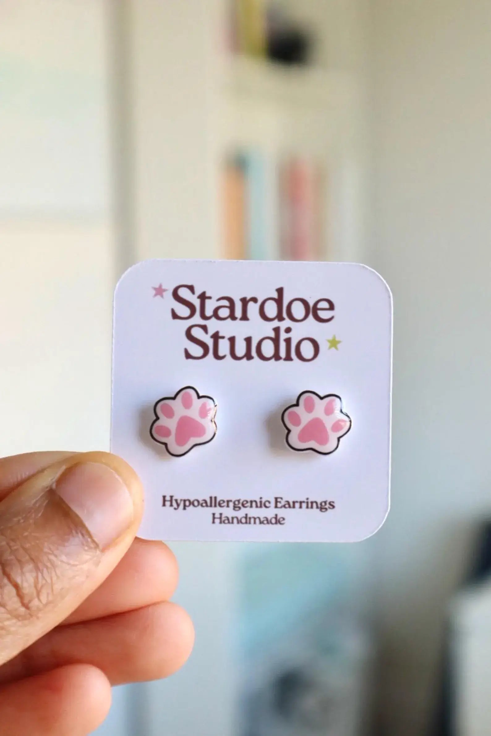 Stardoe Studio - Boucles d'oreilles imprimé patte