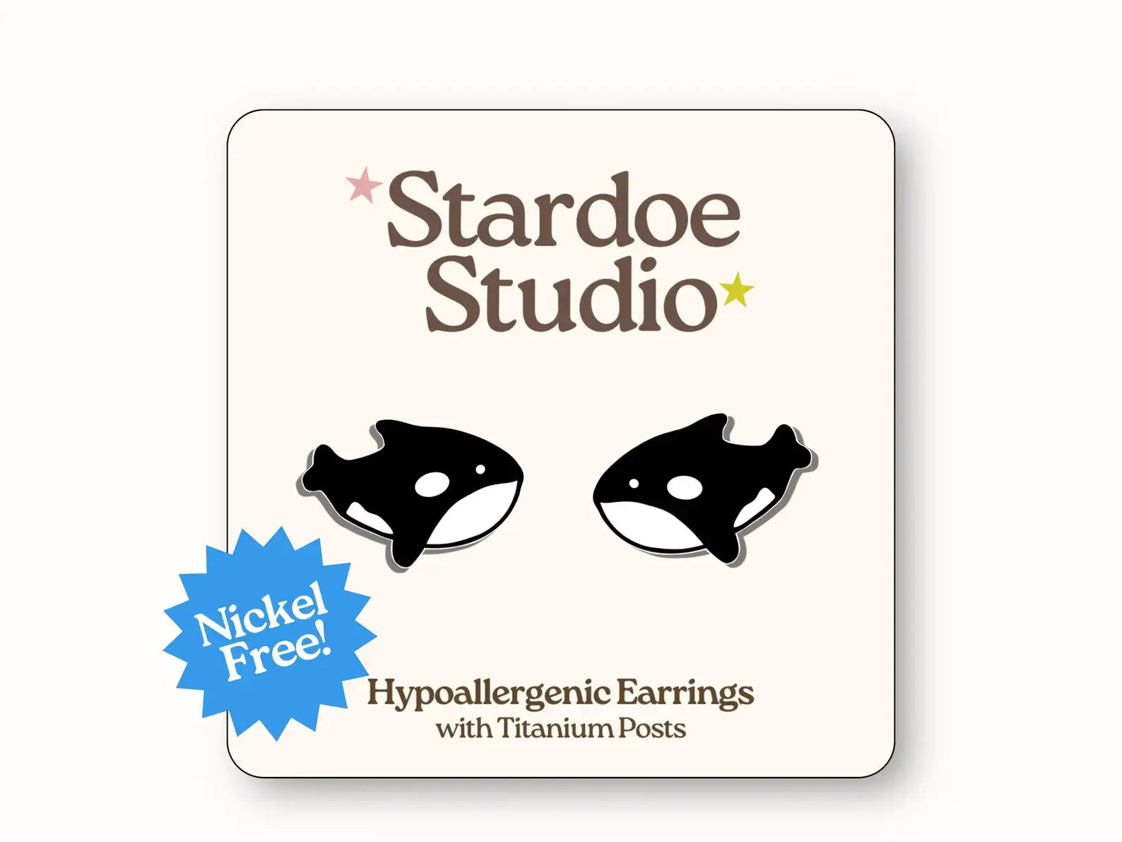 Stardoe Studio - Boucles d'oreilles Orca Whale