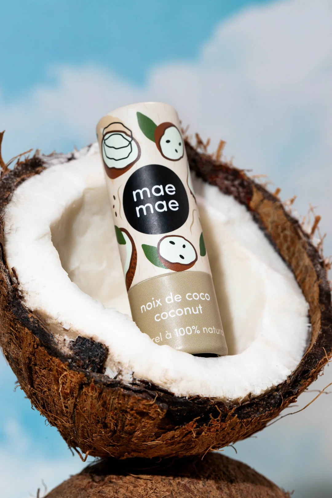Baume à lèvres naturel Maemae - Noix de coco