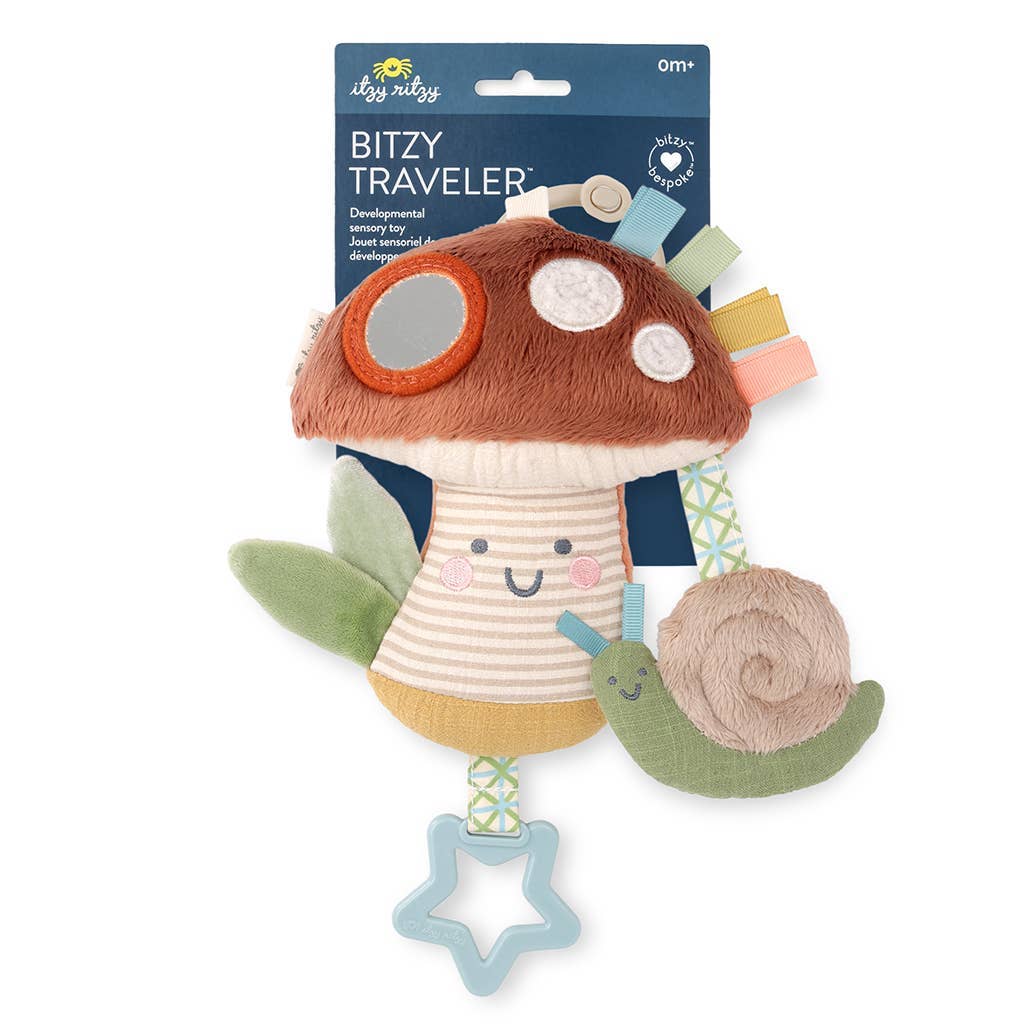 Dinausore ou champignon jouet d'éveil pour bébé Itzy Ritzy -  Bitzy Traveler™