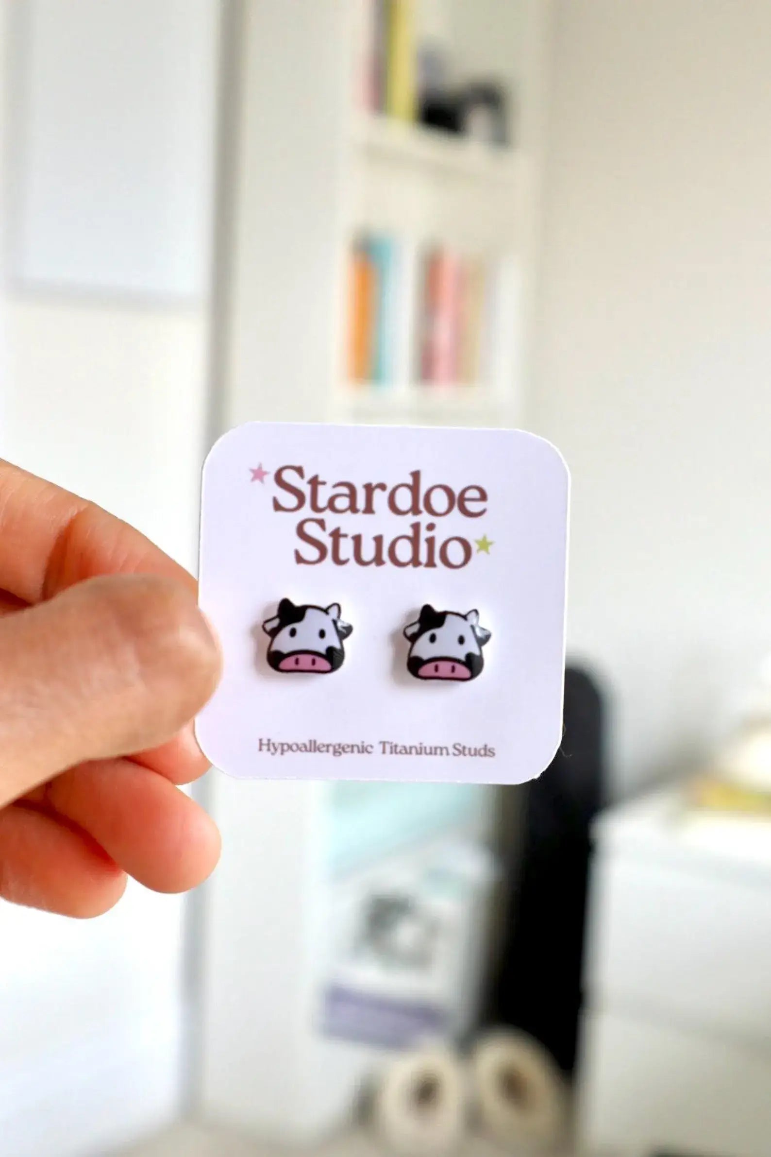 Stardoe Studio - Boucles d'oreilles vache