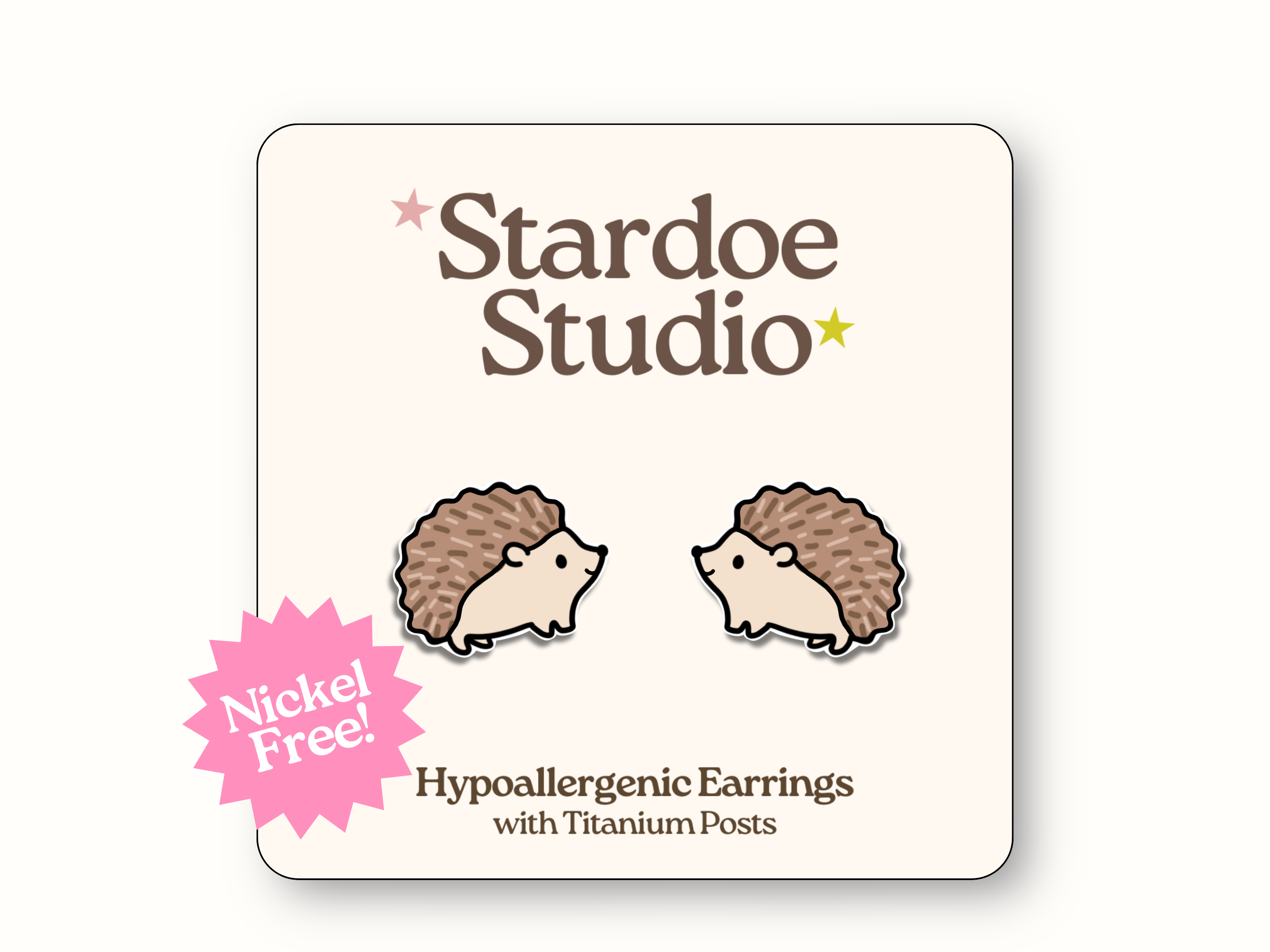 Stardoe Studio - Boucles d'oreilles hérisson