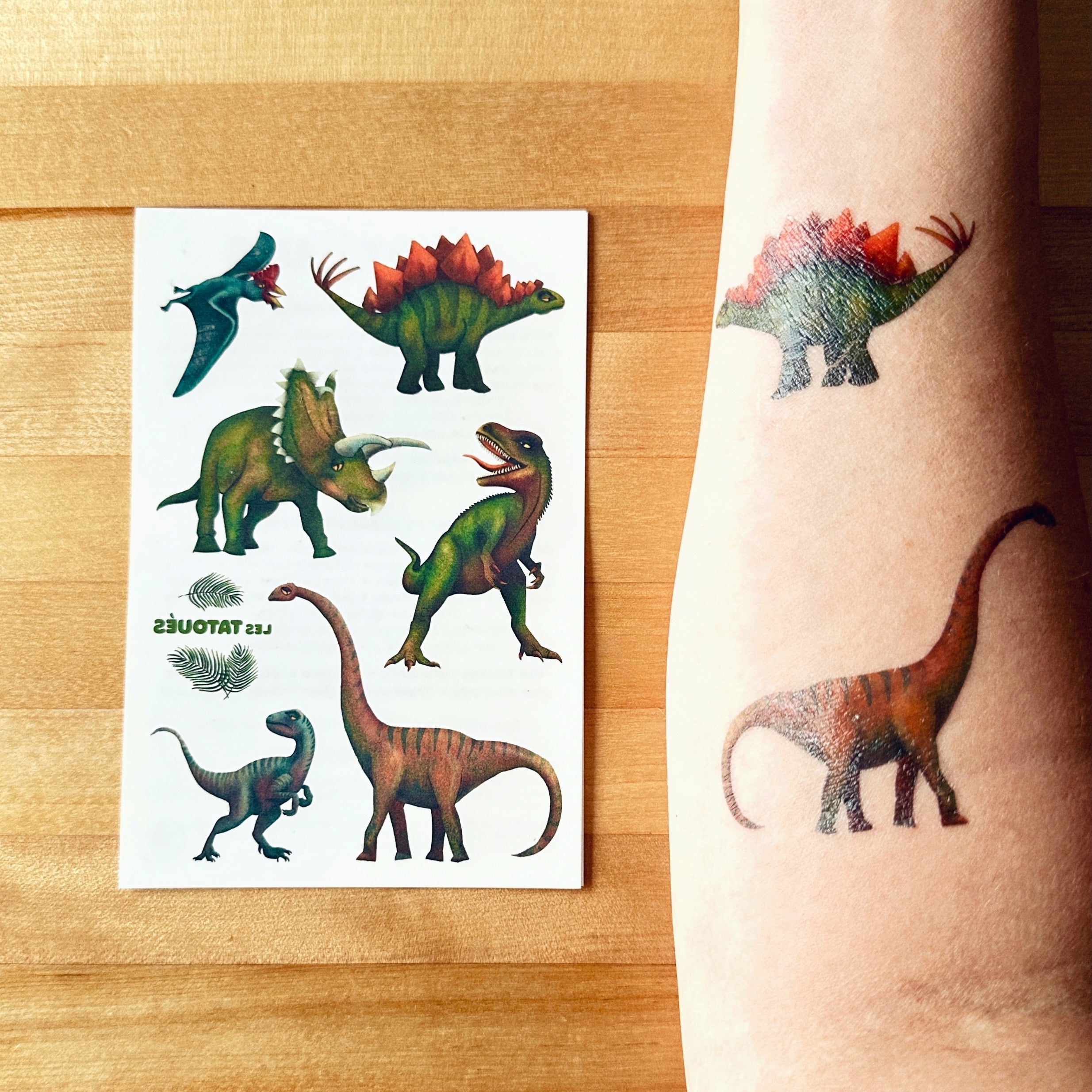 dinosaures tatouages temporaire pour enfant Montreal