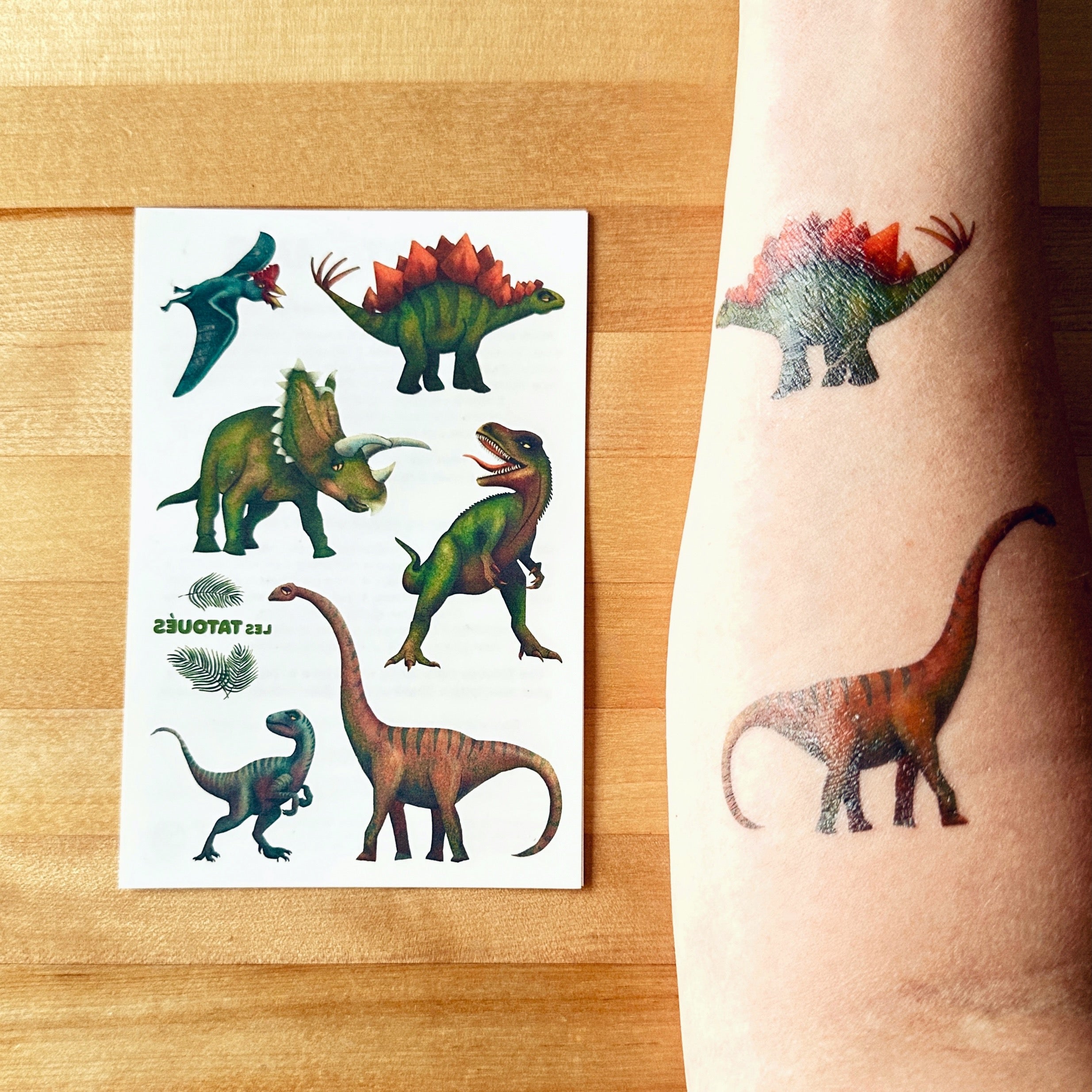 408 Tatouages Temporaires Paillettes Dinosaures Pour Enfants - Imperméables, Pré-découpés, Pour Fête D'anniversaire Thème