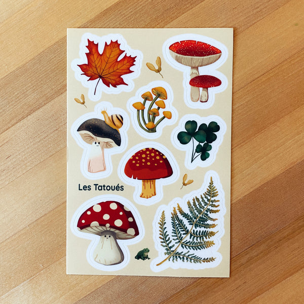 Stickers champignons - Des prix 50% moins cher qu'en magasin